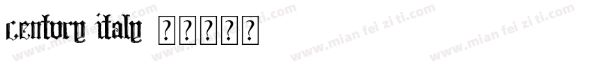 century Italy字体转换
